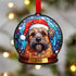 Border Terrier Snow Globe Decoration